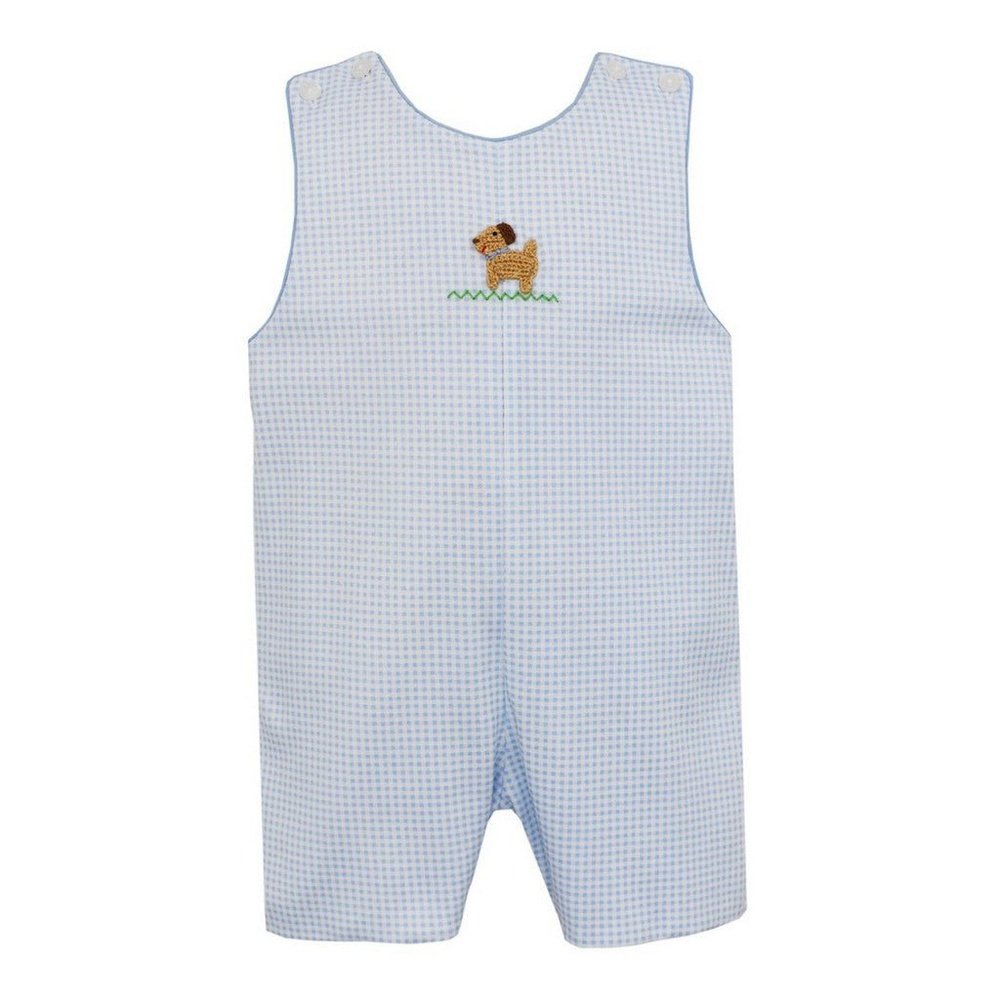 Petit Bebe Crochet Puppies Knit Romper