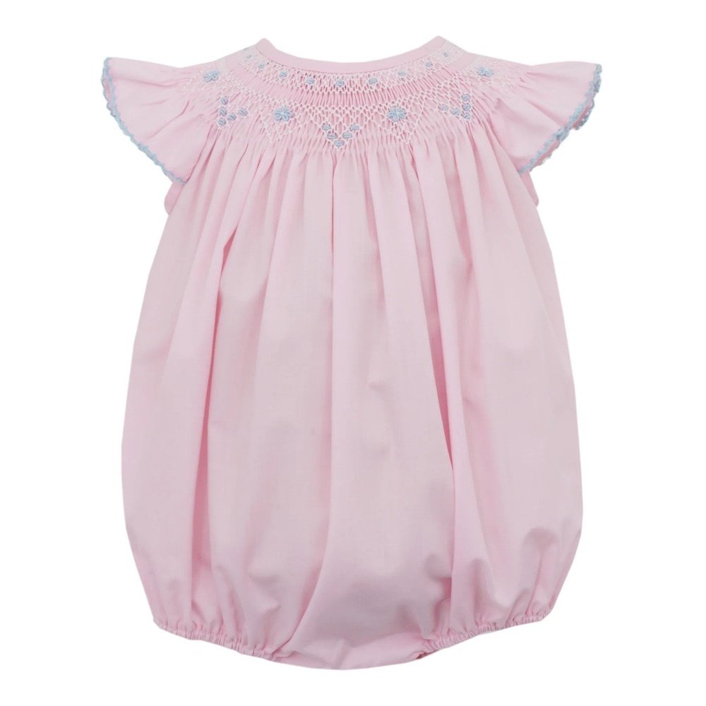 Petit Bebe Apparel 3 Mo / Pink Petit Bebe Diana Angel Wing Bishop Bubble