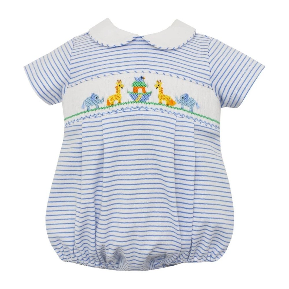 Petit Bebe Apparel 3 Mo / Blue Petit Bebe Noah's Ark Boy Bubble