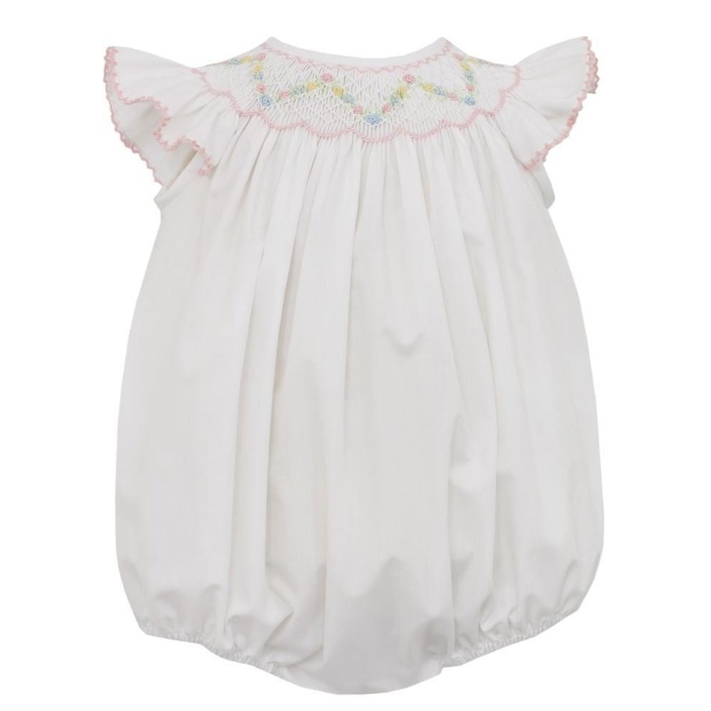 Petit Bebe Apparel Petit Bebe Rose Angel Wing Bishop Bubble