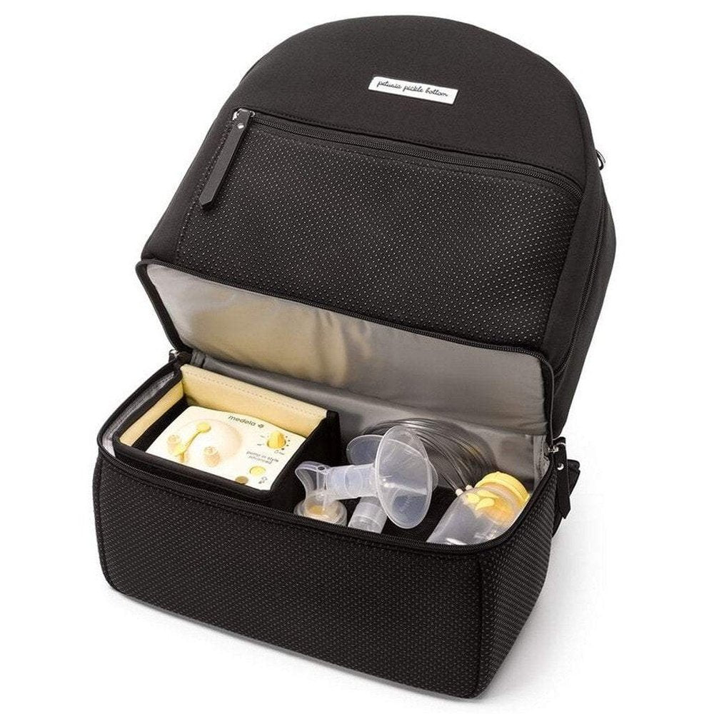 Petunia Pickle Bottom Axis Backpack Diaper Bag Black Neoprene