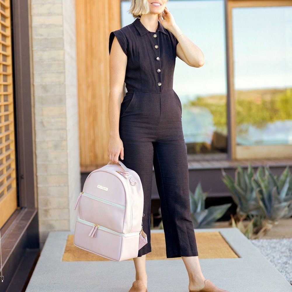 Petunia Pickle Bottom Axis Backpack Diaper Bag - Blush Leatherette