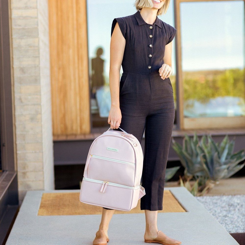 Petunia Pickle Bottom Axis Backpack Diaper Bag - Blush Leatherette