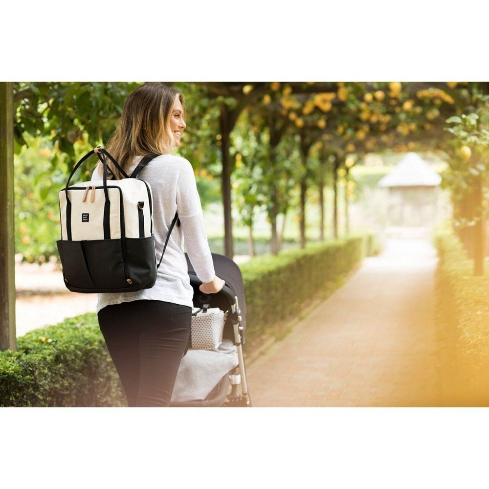 Petunia Pickle BottomPetunia Pickle Bottom Inter-Mix Backpack Diaper Bag Birch/BlackBabysupermarket