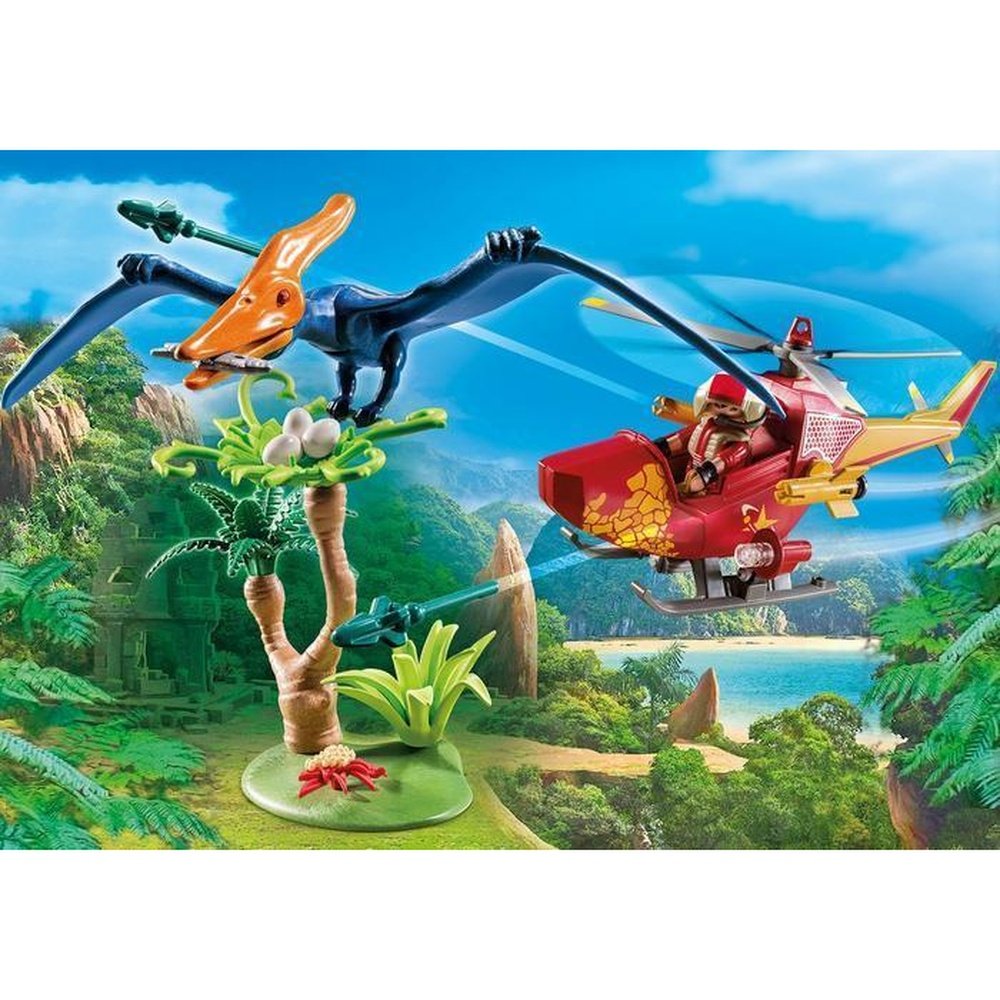 Playmobil Adventure Copter w/Pterdoactyl