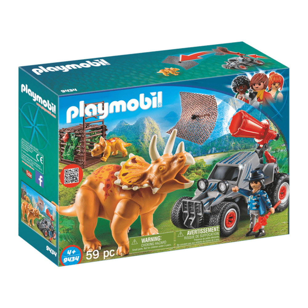 Playmobil Enemy Quad w/Triceratops