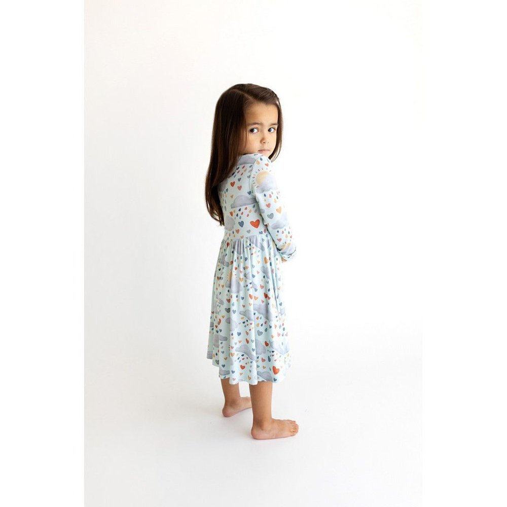 Posh Peanut Briella Long Sleeve Basic Twirl Dress