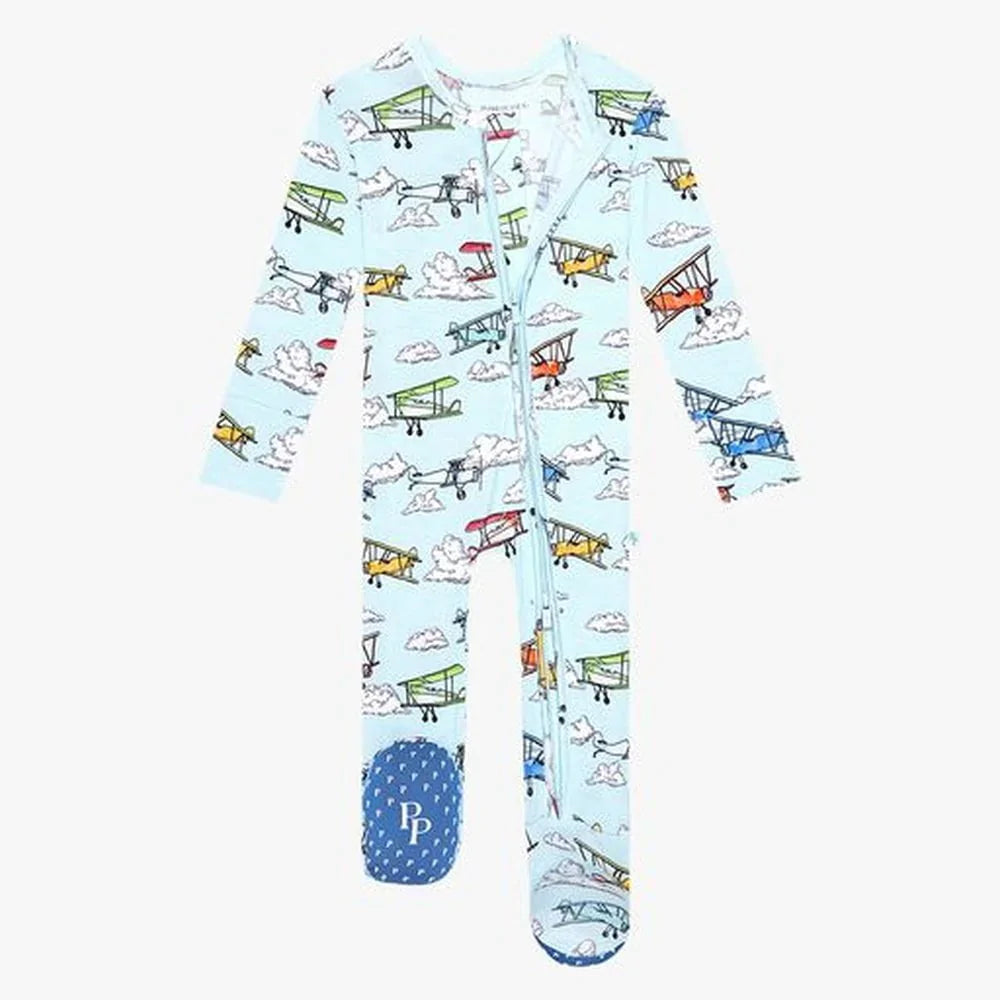 Posh Peanut Apparel & Gifts Preemie / Flyer Posh Peanut Flyer Zippered Footie One Piece