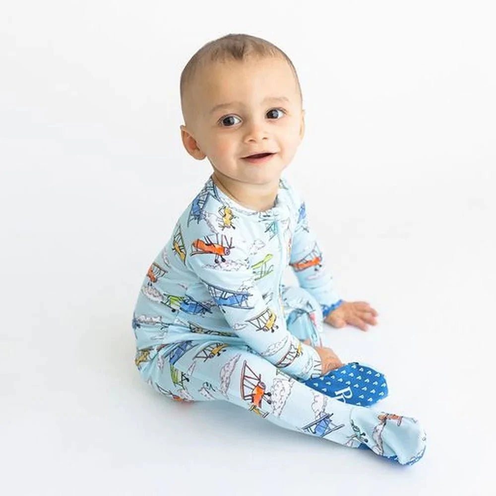 Posh Peanut Apparel & Gifts Posh Peanut Flyer Zippered Footie One Piece