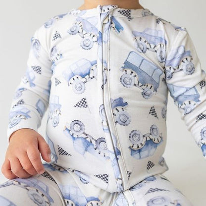 Posh Peanut Franklin Zipper Footie - Soft and Cozy Footed Pajamas for Babies and Toddlers