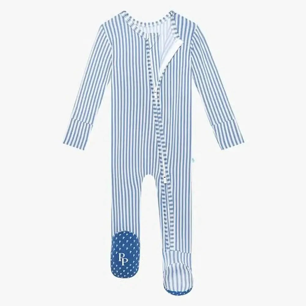 Red White and Blue Adult Footed Americana onesie PJ