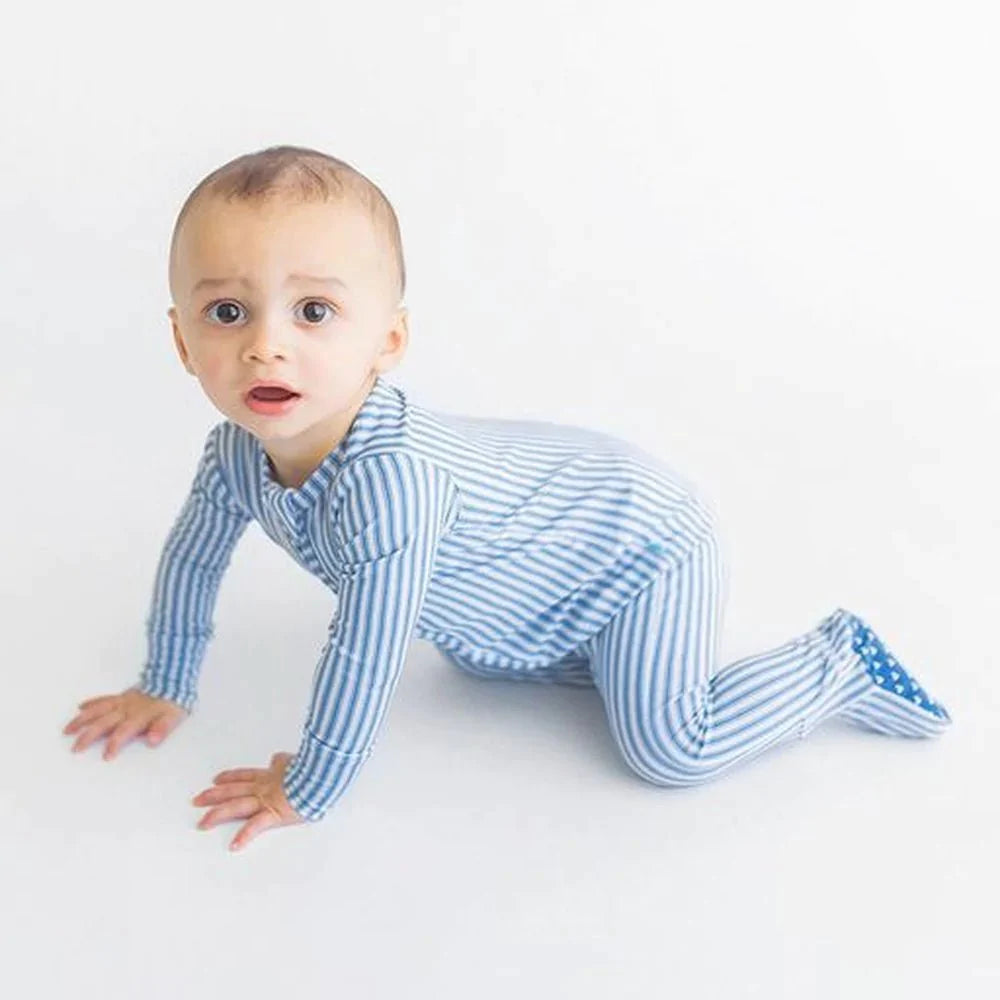 Posh Peanut Apparel & Gifts Posh Peanut Harrison Zippered Footie One Piece