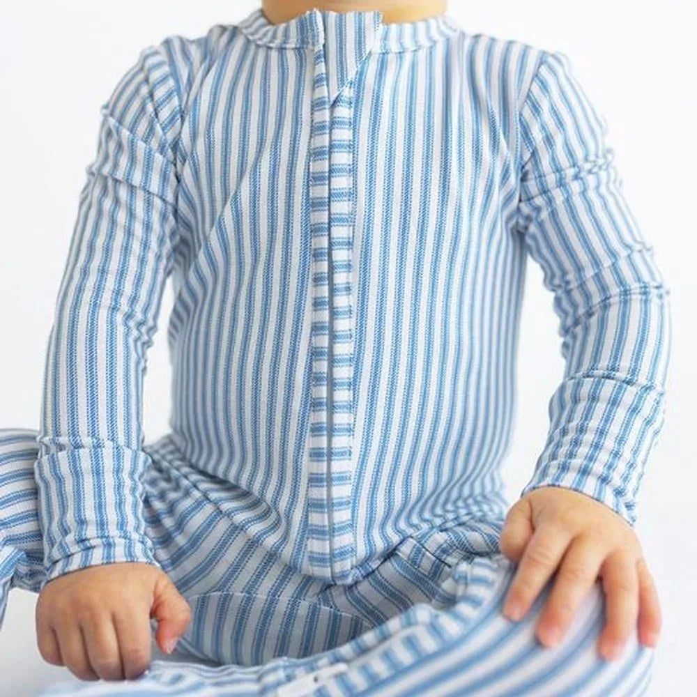 Posh Peanut Apparel & Gifts Posh Peanut Harrison Zippered Footie One Piece