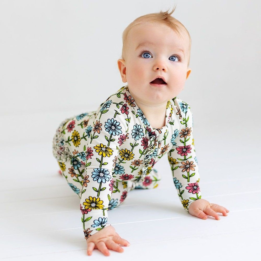 Posh Peanut Maya Lynn Footie Ruffled Zippered One Piece