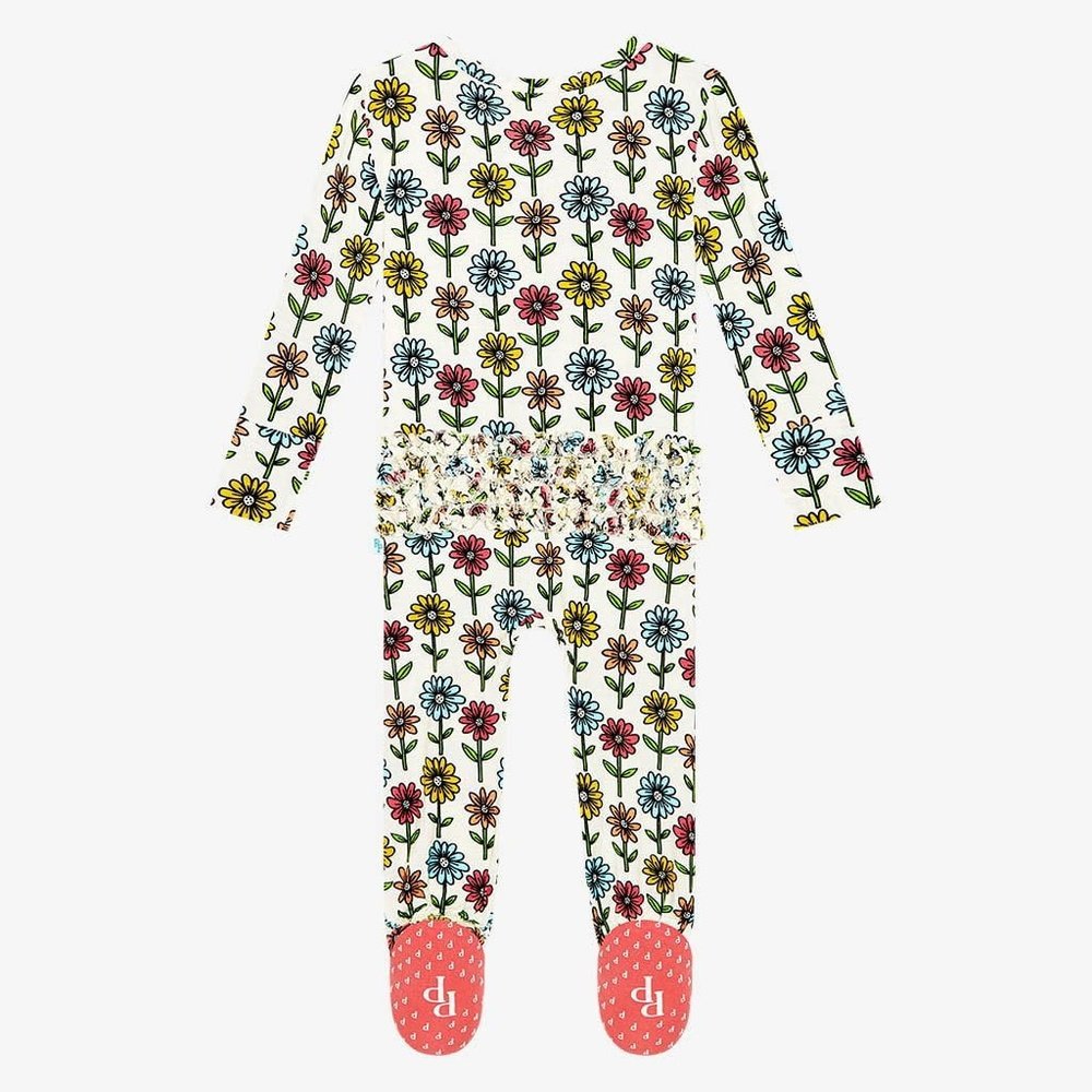 Posh Peanut Maya Lynn Footie Ruffled Zippered One Piece