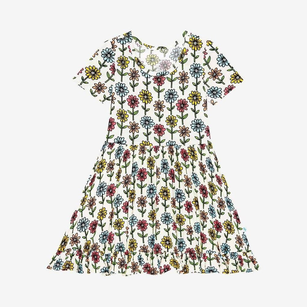 posh peanut dress Posh Peanut Maya Lynn Short Sleeve Ruffled Twirl Dress