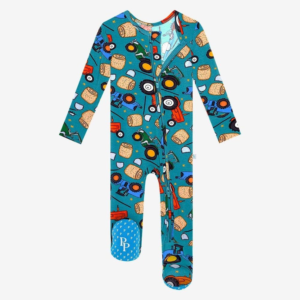 Posh Peanut Roberts Footie Zippered One Piece – Babysupermarket