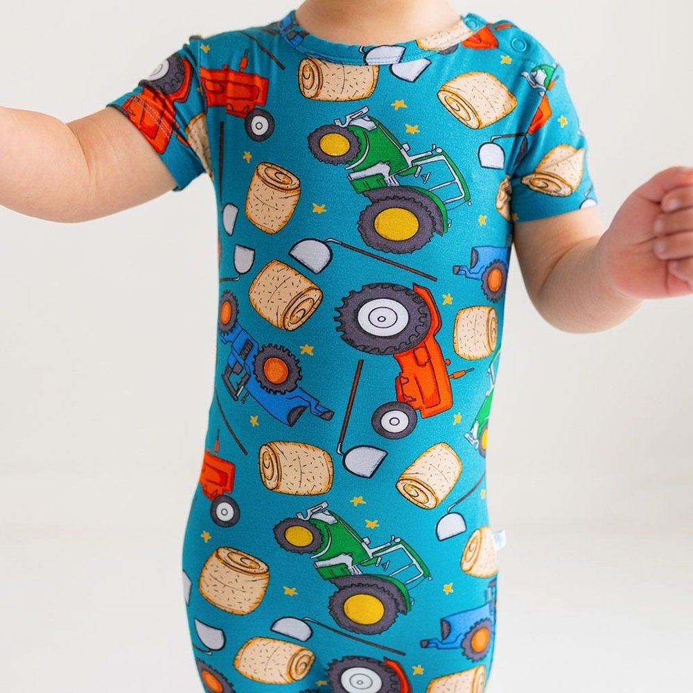Posh PeanutPosh Peanut Roberts Short Sleeve RomperBabysupermarket