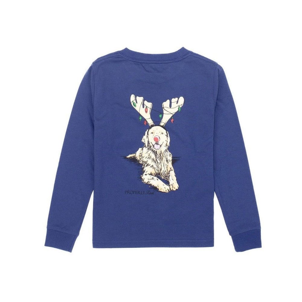 Properly Tied Lil Ducklings Golden Holiday Long Sleeve Tee