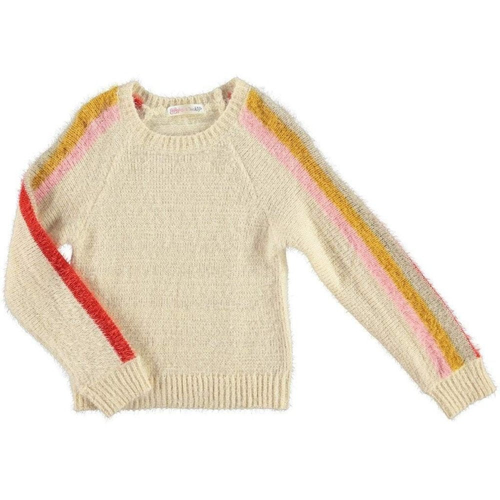 Ragdolls & Rockets Girls Tan Batwing Sweater