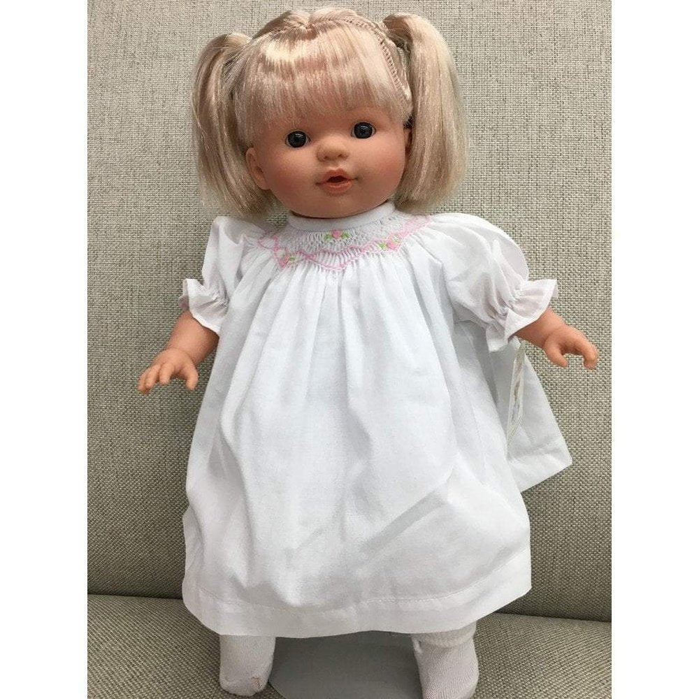 RosalinaRosalina Boutique Jade Baby Doll White Smocked DressBabysupermarket
