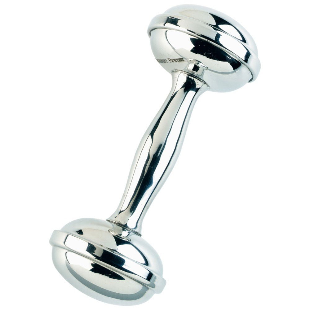 Salisbury, IncSalisbury Pewter Dumbell RattleBabysupermarket