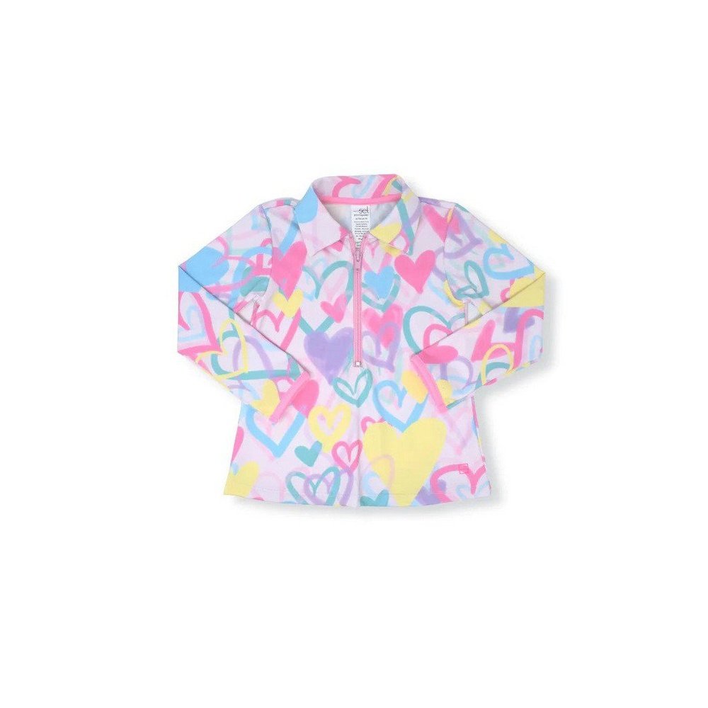 SET Athleisure by Lullaby Set Heather Half Zip Heart
