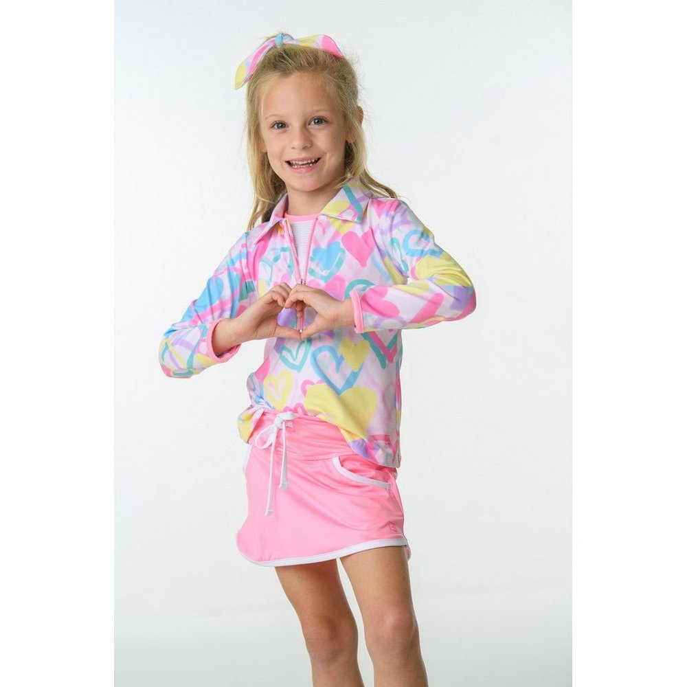SET Athleisure by Lullaby Set Heather Half Zip Heart