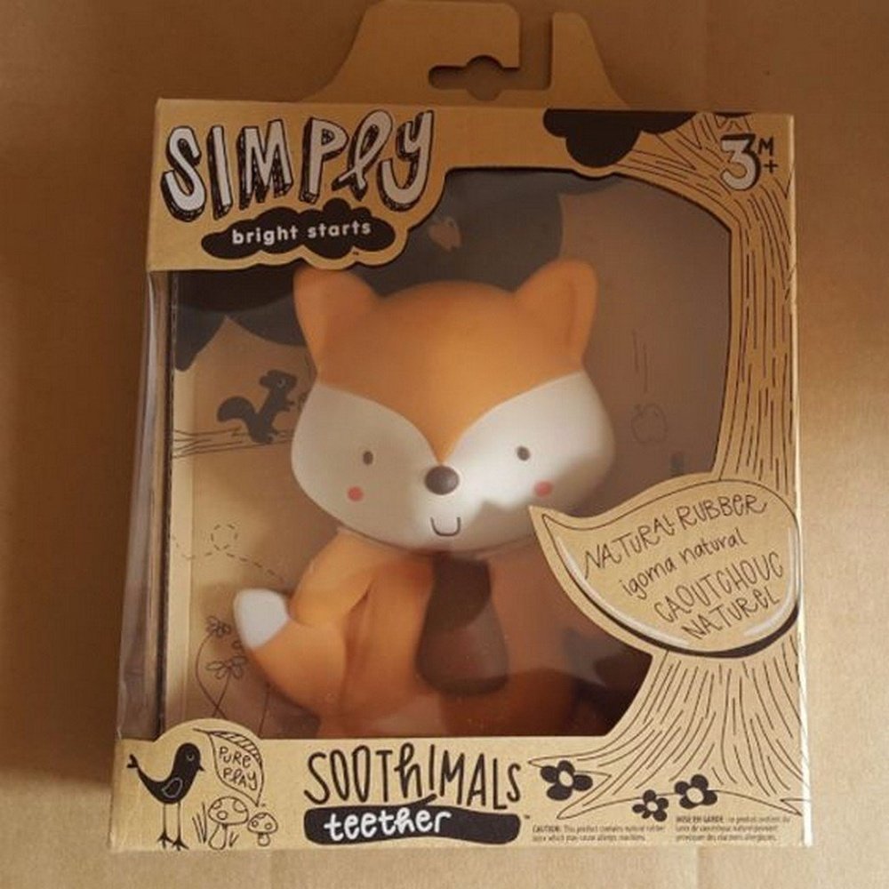 Simply Bright Starts Soothimals Natural Rubber Teether
