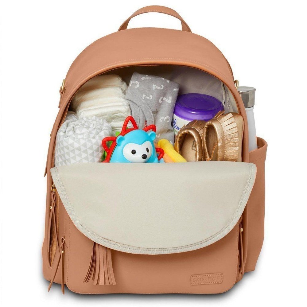 Skip Hop Greenwich Backpack Diaper Bag Caramel