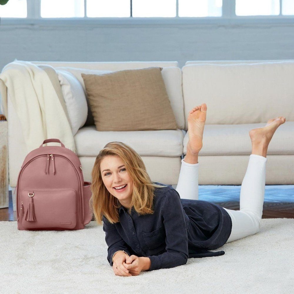 Skip Hop Greenwich Backpack Diaper Bag Dusty Rose