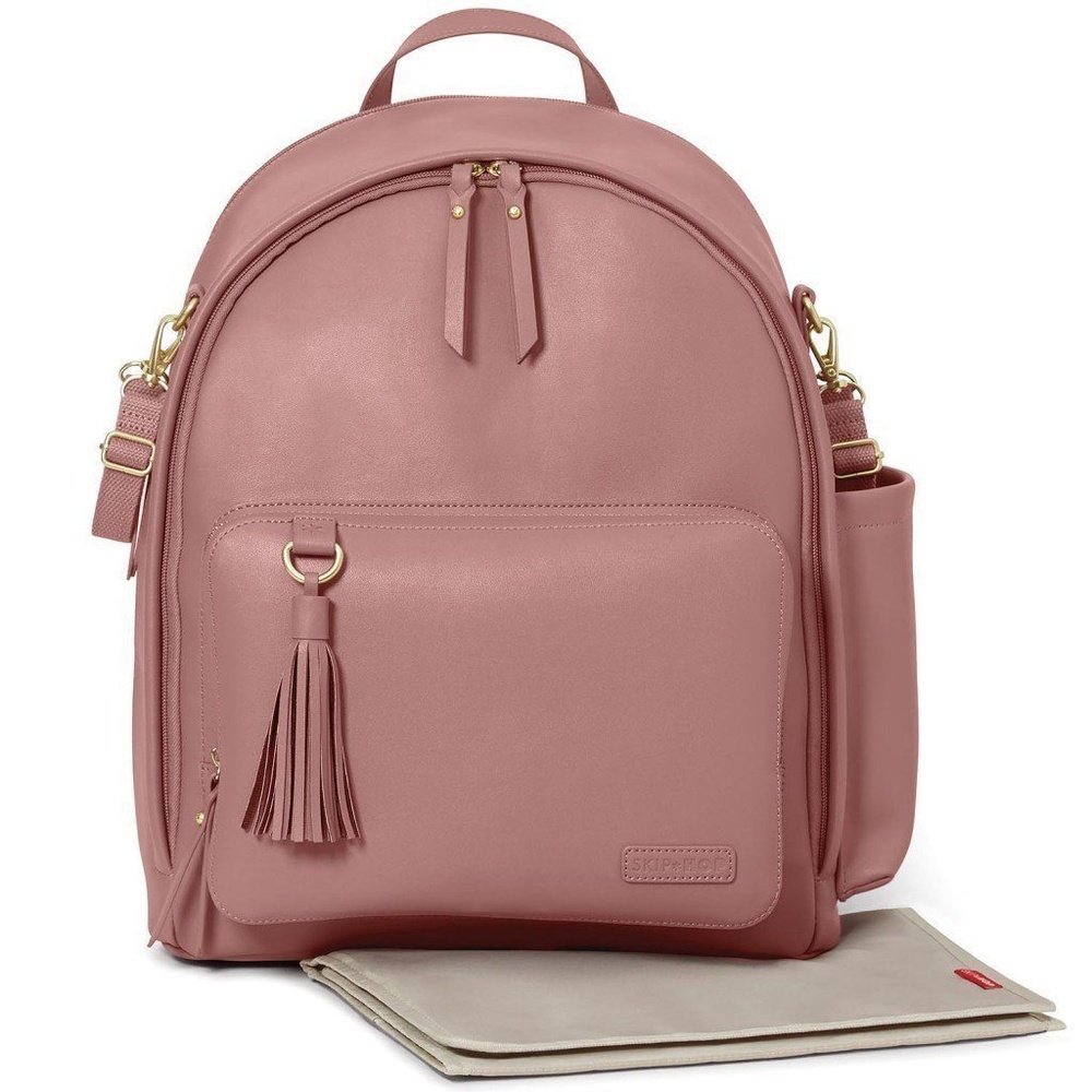 Skip Hop Greenwich Backpack Diaper Bag Dusty Rose