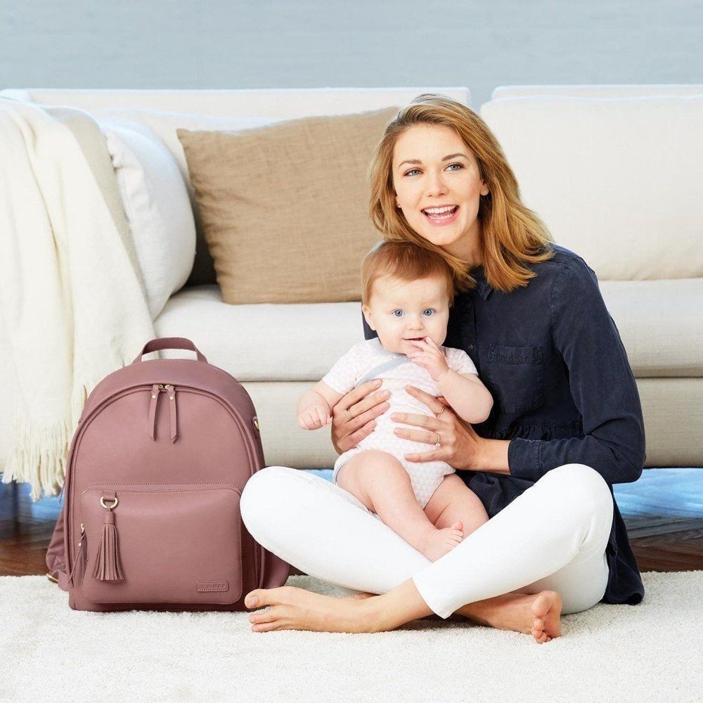 Skip Hop Greenwich Backpack Diaper Bag Dusty Rose