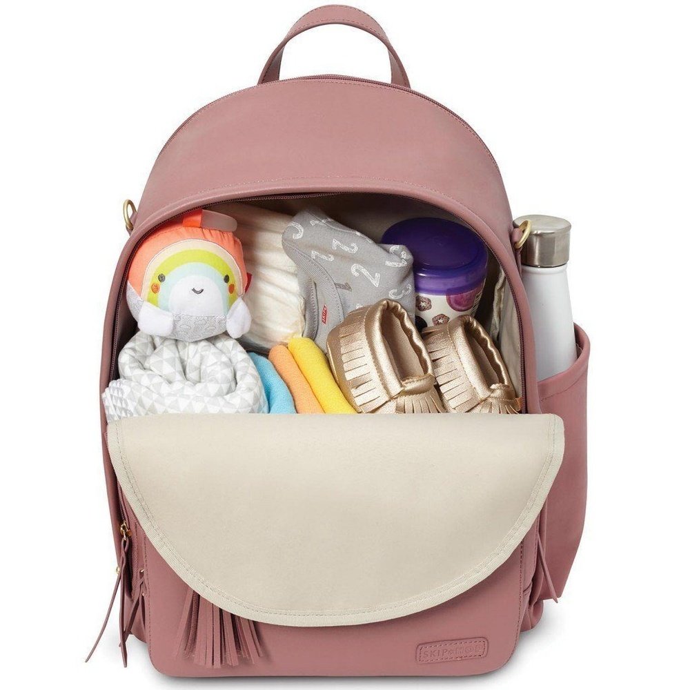 Skip Hop Greenwich Backpack Diaper Bag Dusty Rose