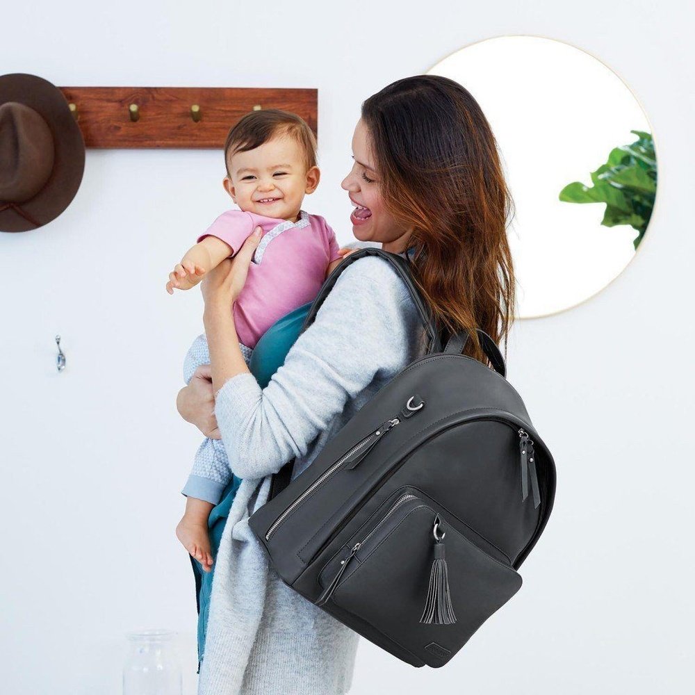 Skip Hop Greenwich Backpack Diaper Bag Smoke