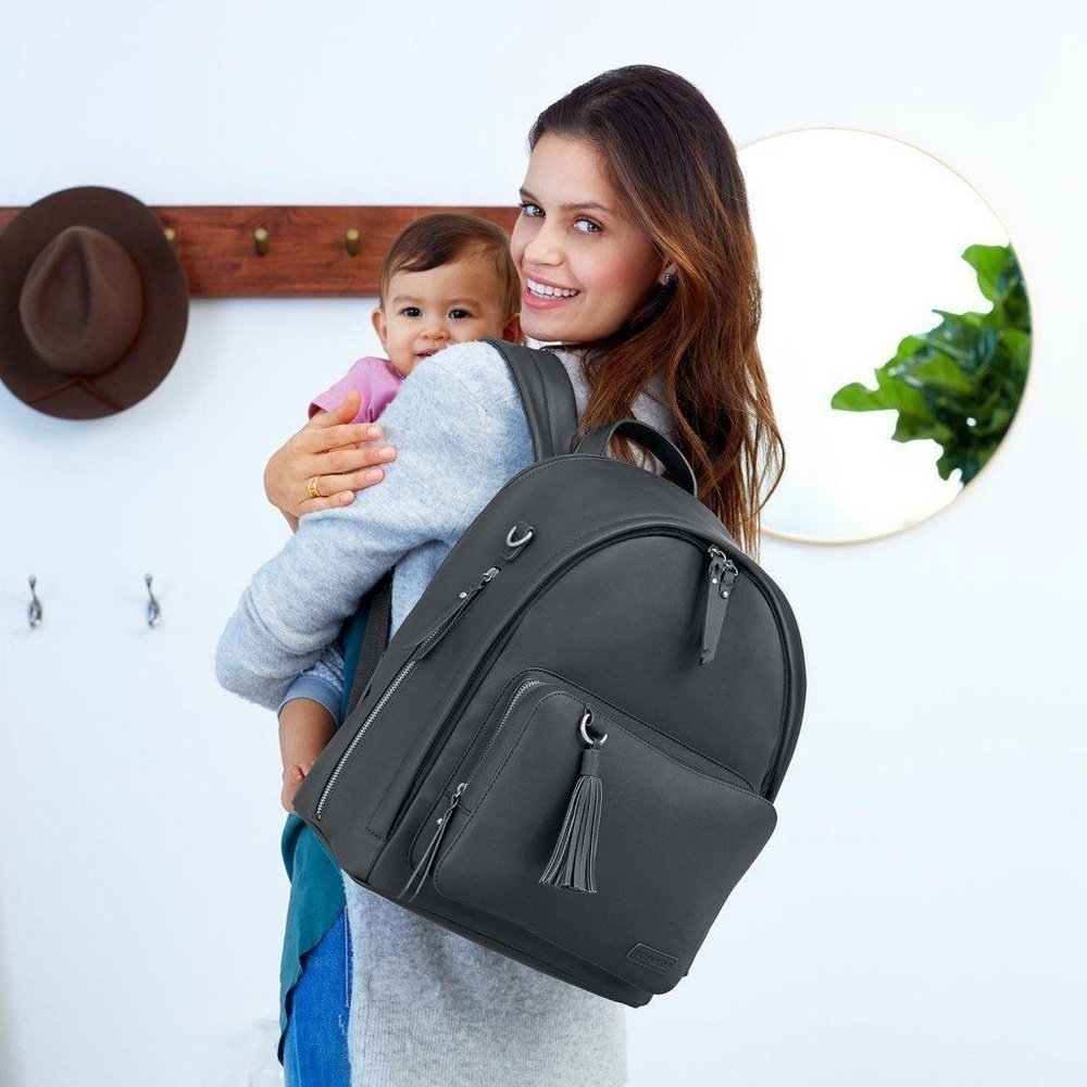 Skip Hop Greenwich Backpack Diaper Bag Smoke