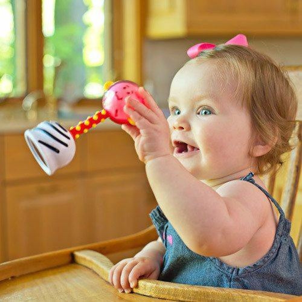 Smart Noggin Nogginstik Developmental Light Up Baby Rattle
