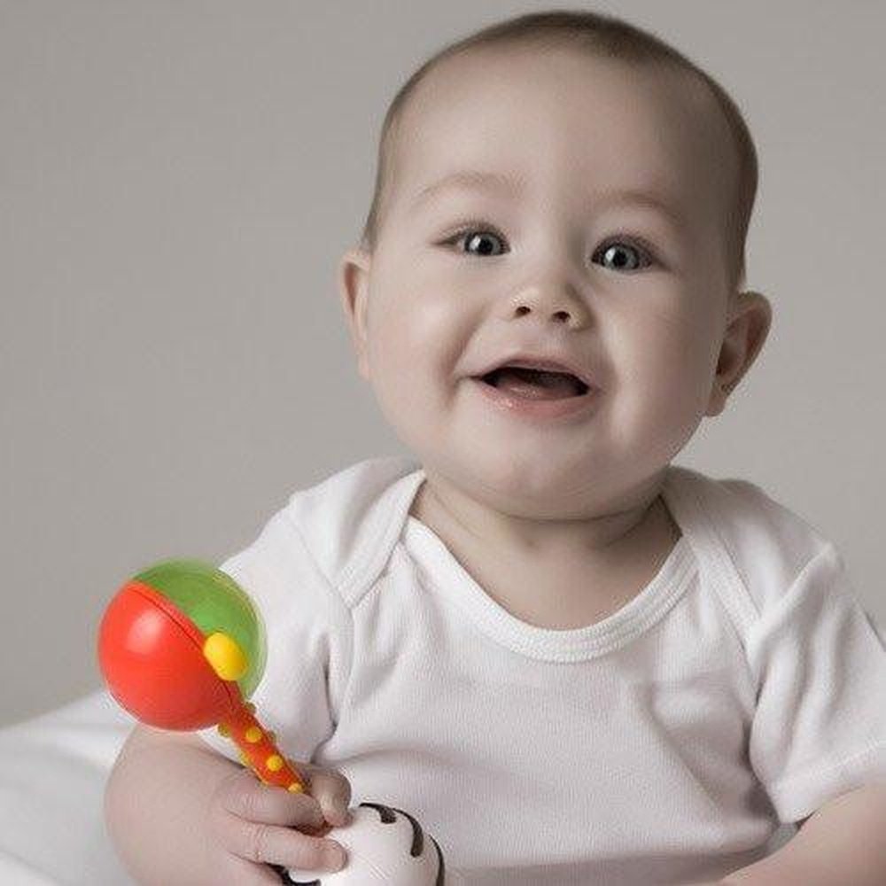 Smart Noggin Nogginstik Developmental Light Up Baby Rattle
