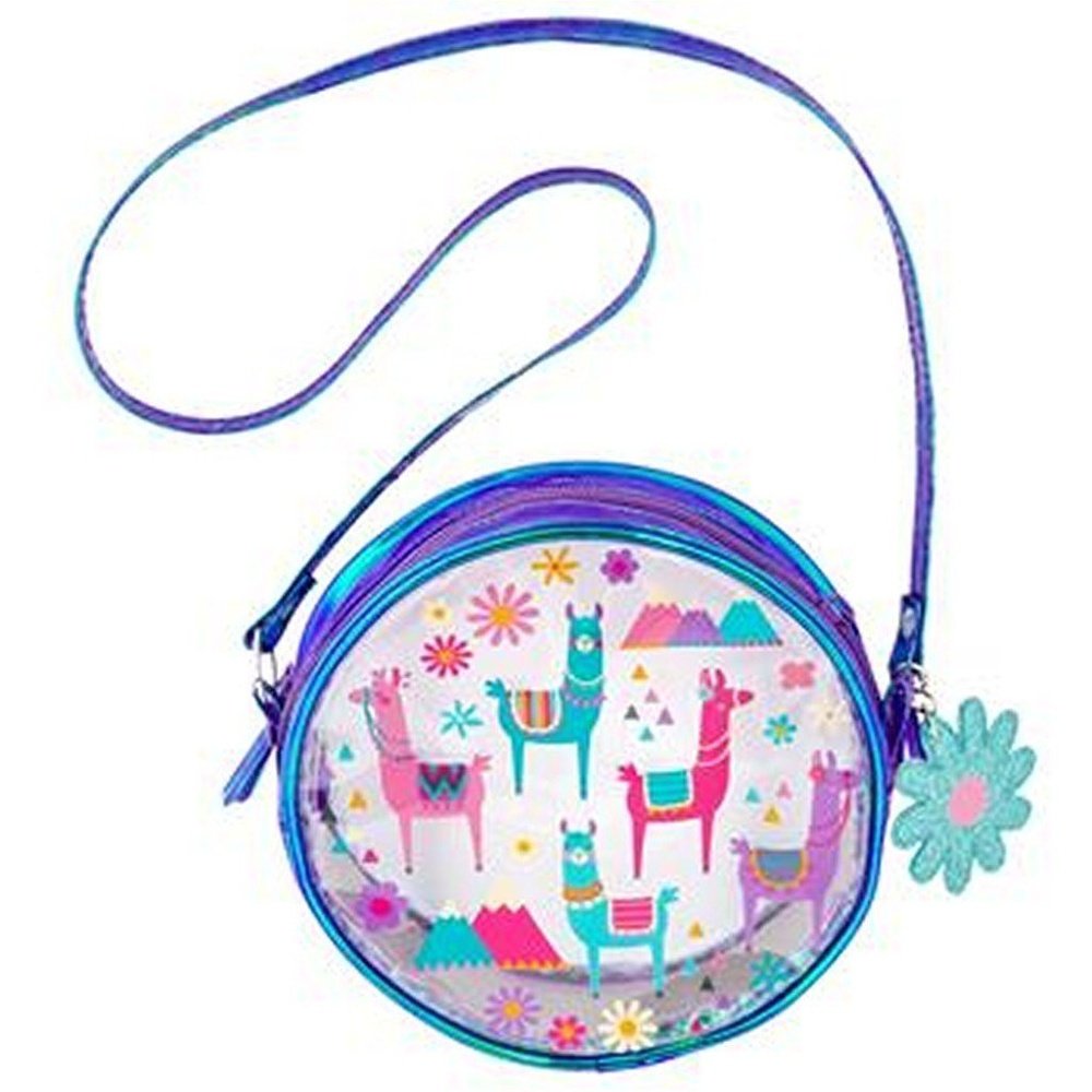 Stephen Joseph Girl's Iridescent Crossbody Purse- LLama
