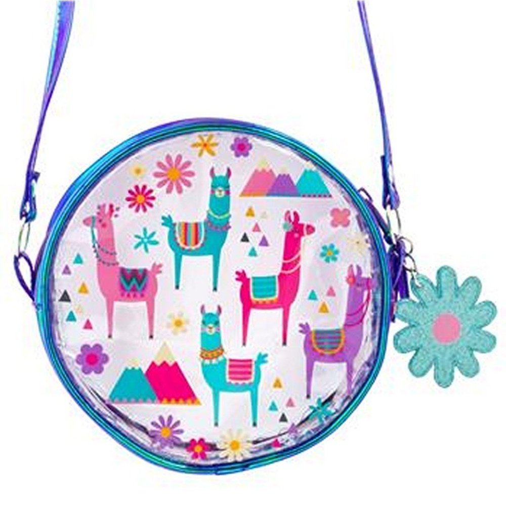Stephen Joseph Girl's Iridescent Crossbody Purse- LLama