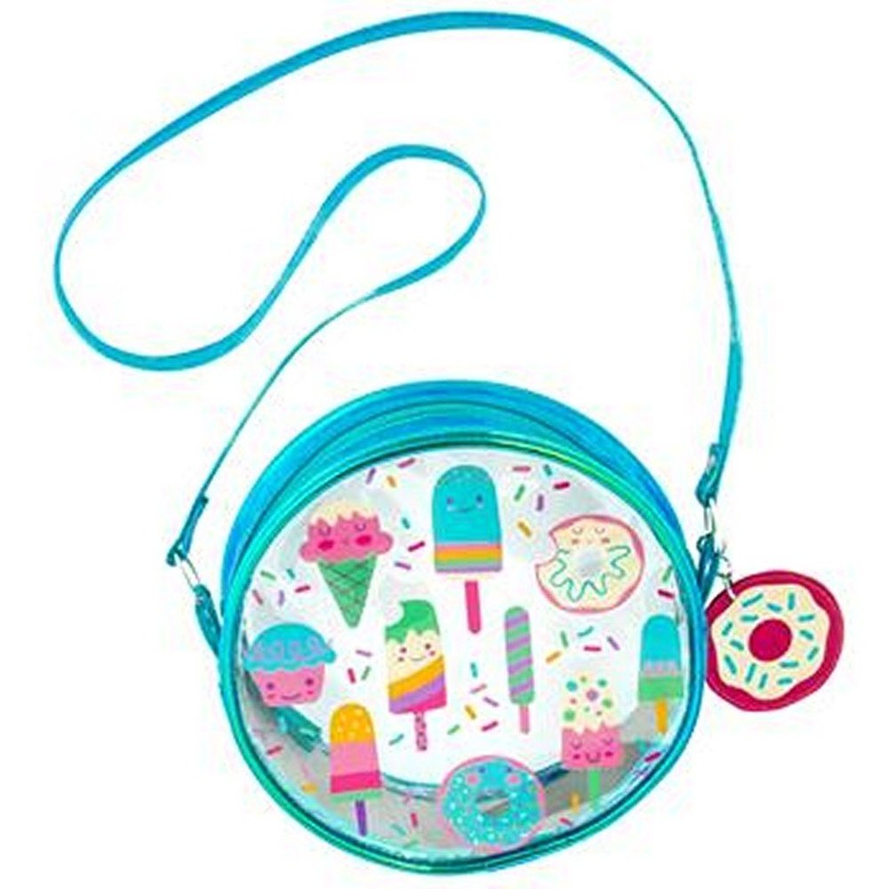 Stephen Joseph Girl's Iridescent Crossbody Purse- Sweets