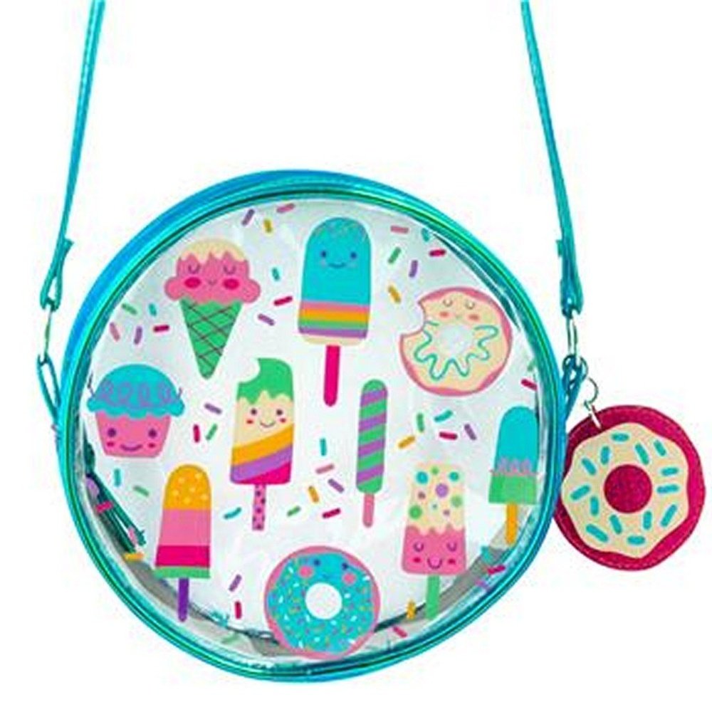 Stephen Joseph Girl's Iridescent Crossbody Purse- Sweets