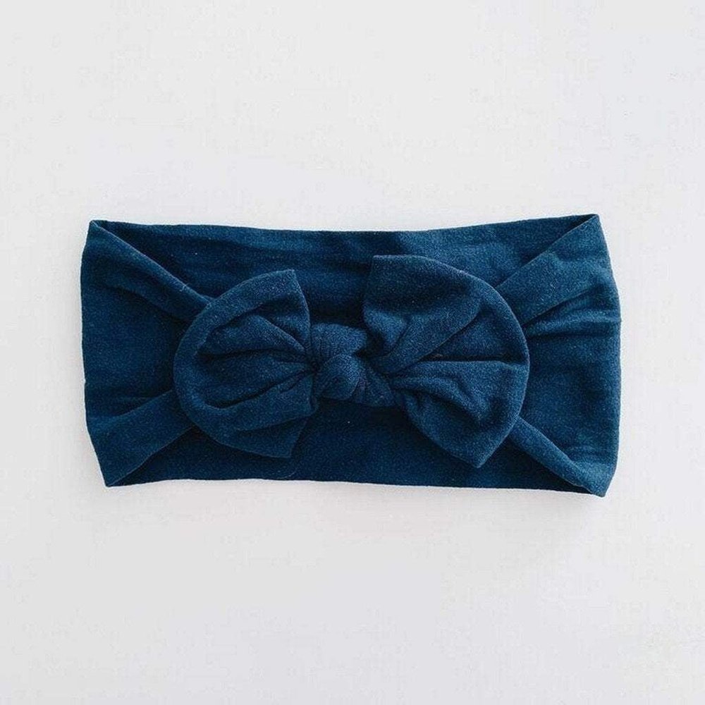 Sugar & Maple Infant or Toddler Girl Classic Headband Navy