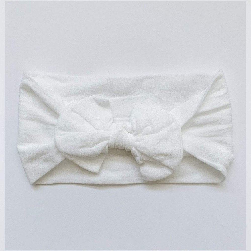 Sugar & Maple Infant or Toddler Girl Classic Headband White