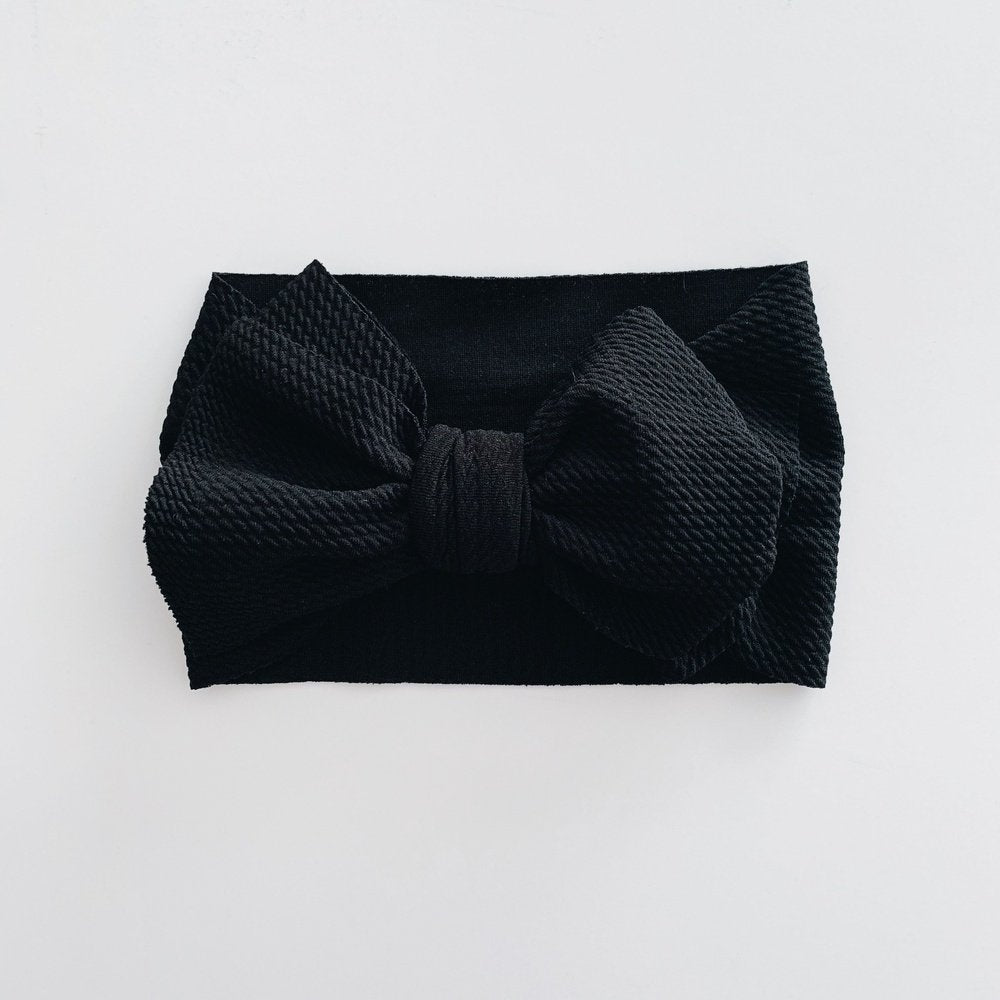 Sugar & Maple Infant or Toddler Girl Head Wrap Black