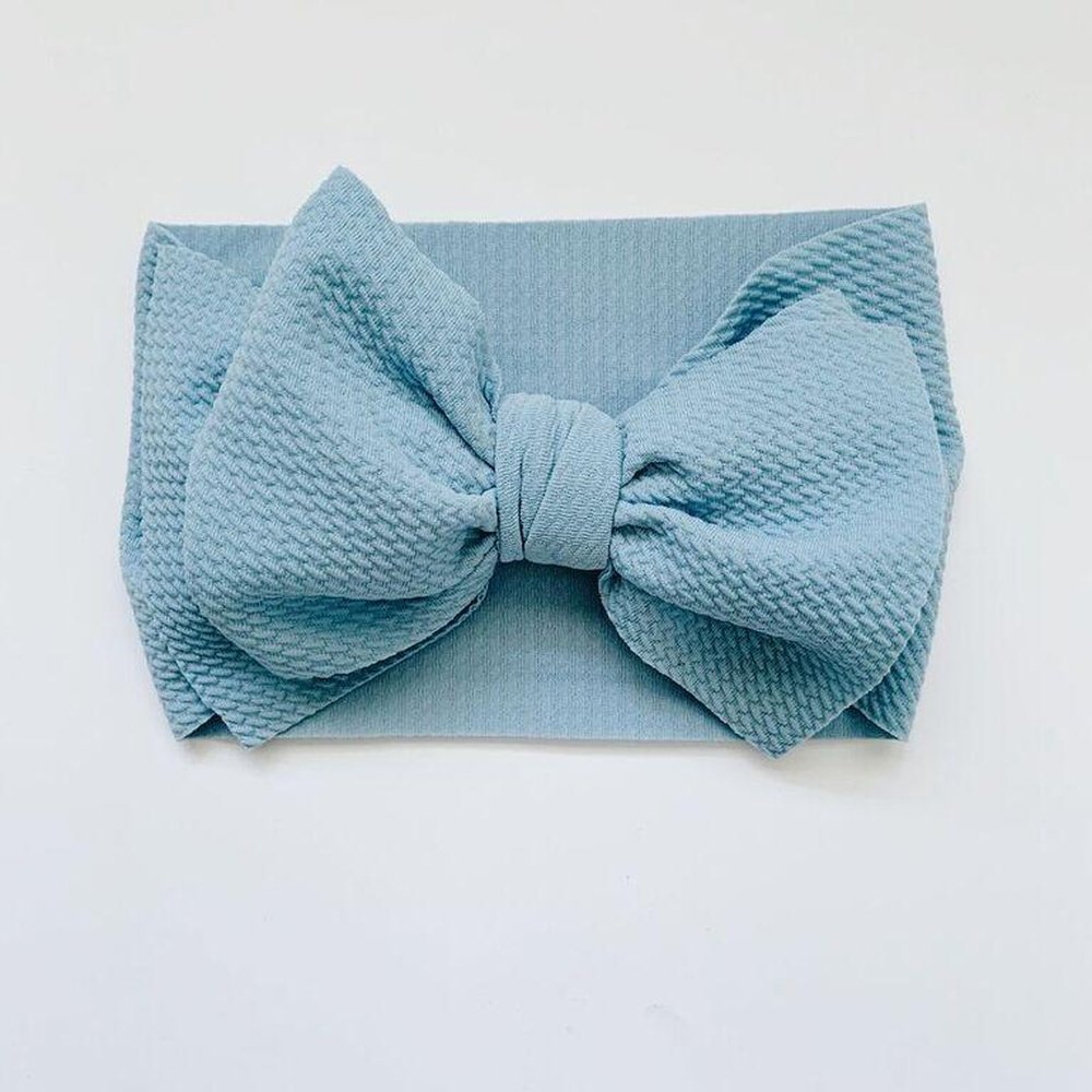 Sugar and MapleSugar & Maple Infant or Toddler Girl Head Wrap Light BlueBabysupermarket