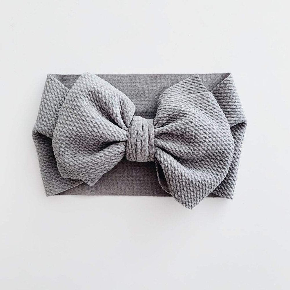 Sugar and MapleSugar & Maple Infant or Toddler Girl Head Wrap SilverBabysupermarket