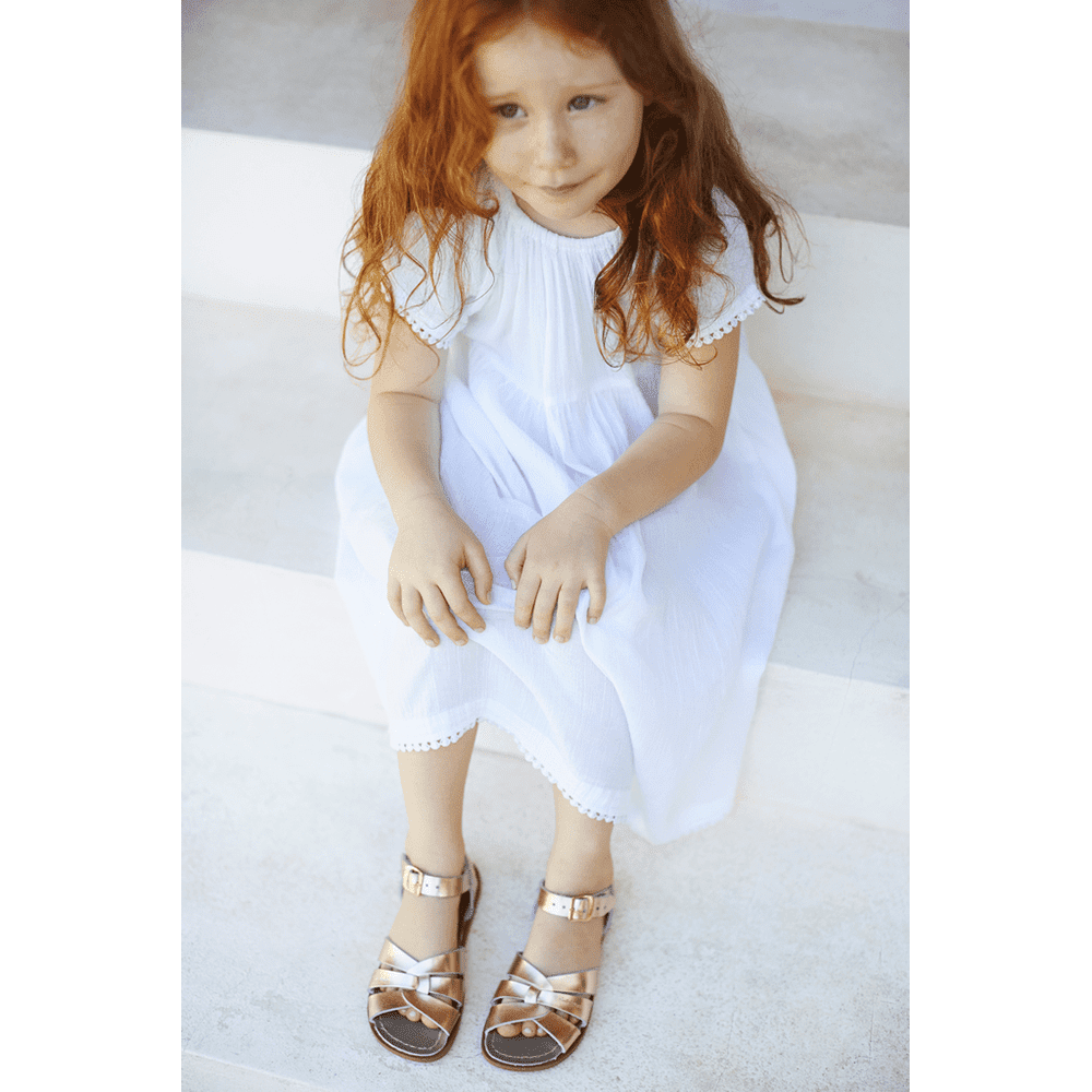 Hoy Shoe CompanySun San Rose Gold Original Saltwater Sandals by Hoy ShoesBabysupermarket