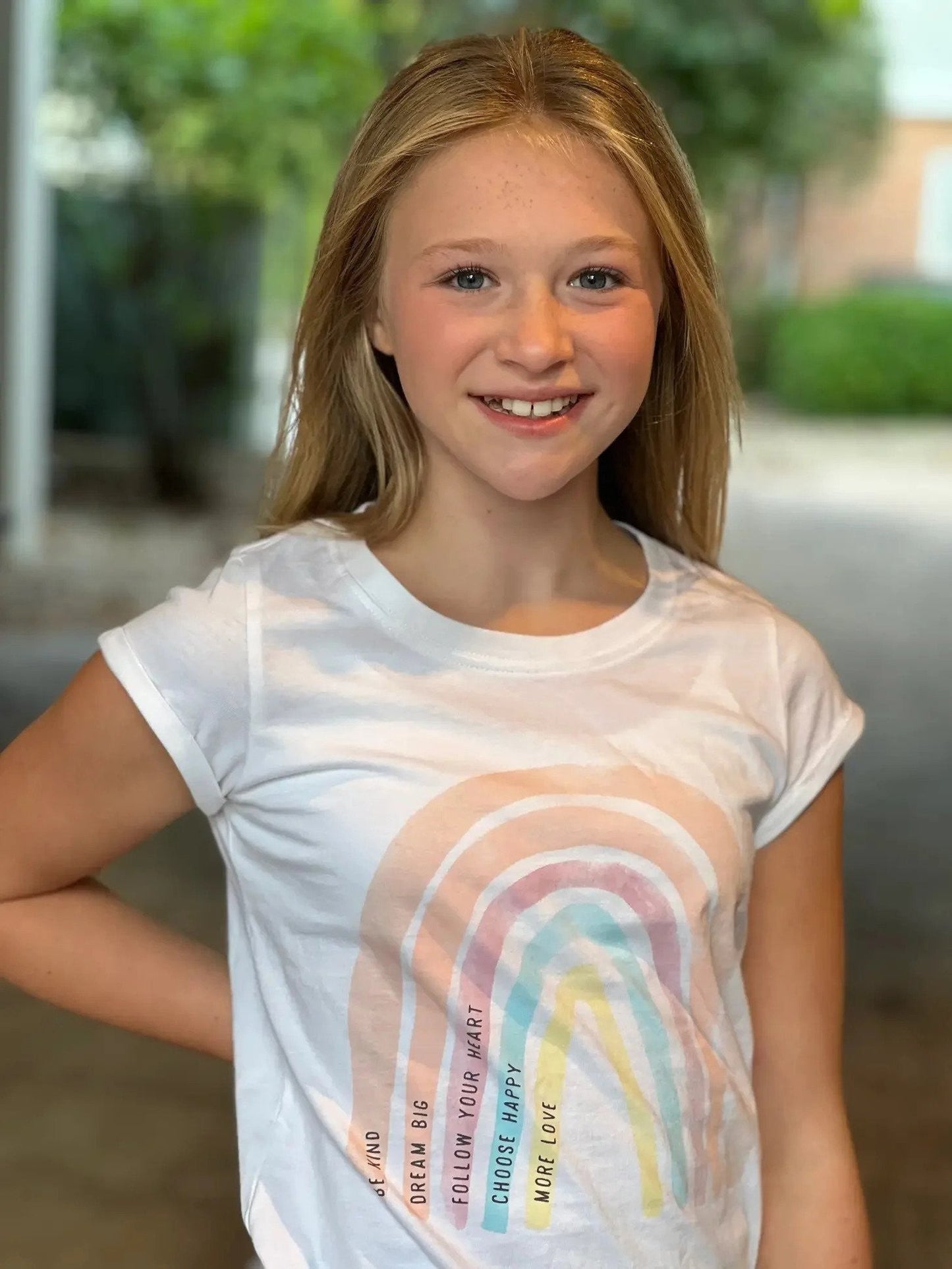Sweet Soul Tween Apparel & Gifts Sweet Soul Tween Be Kind Rainbow Tee