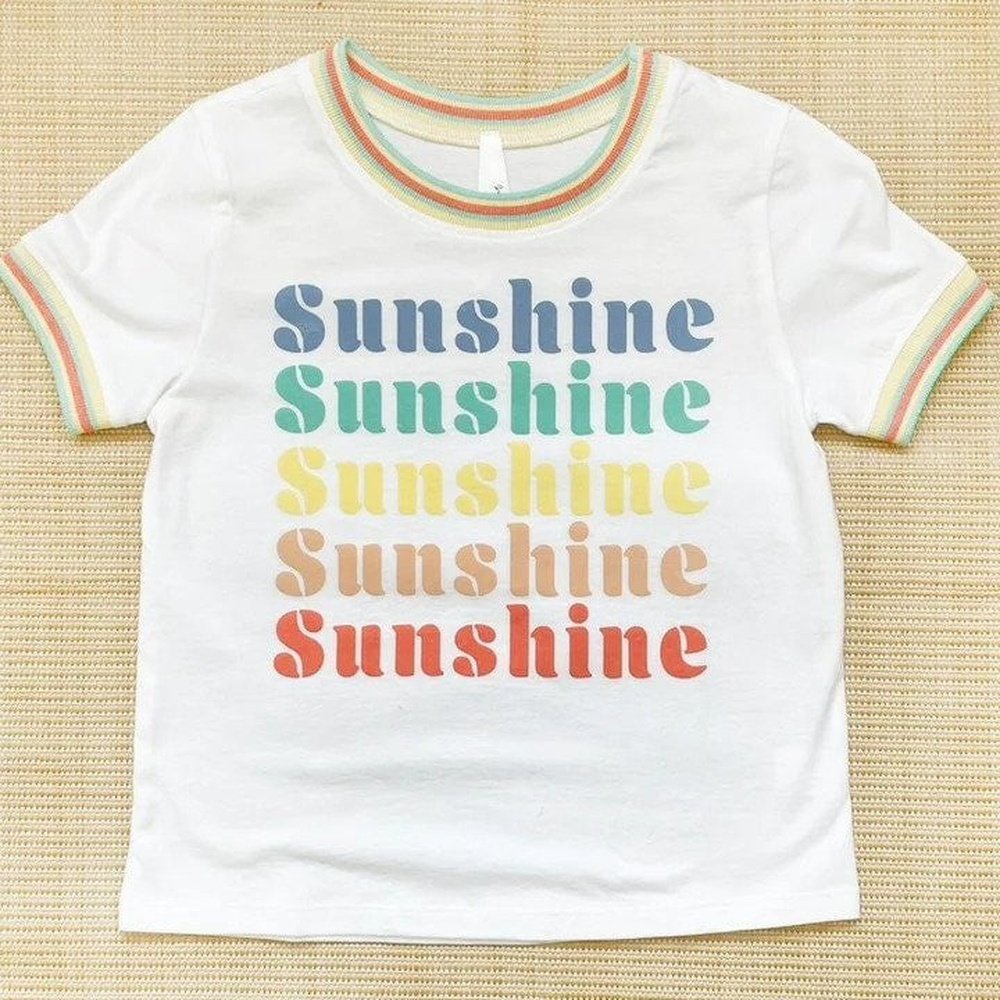 Sweet Soul Tween Apparel & Gifts 7Y-8Y / Multi Sweet Soul Tween Sunshine Sunshine Ringer Tee